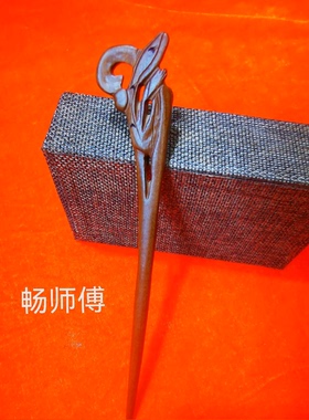 桃木发簪手工雕刻木簪子汉服盘发送女朋友生日礼物正品桃木包邮