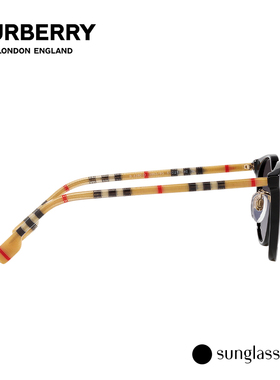 BURBERRY潘托斯复古女格纹墨镜