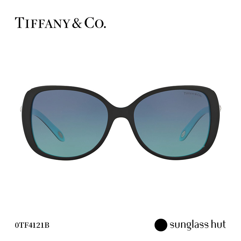 TIFFANY＆CO./蒂芙尼经典蓝方框时尚潮流女款太阳镜墨镜 0TF4121B-图1