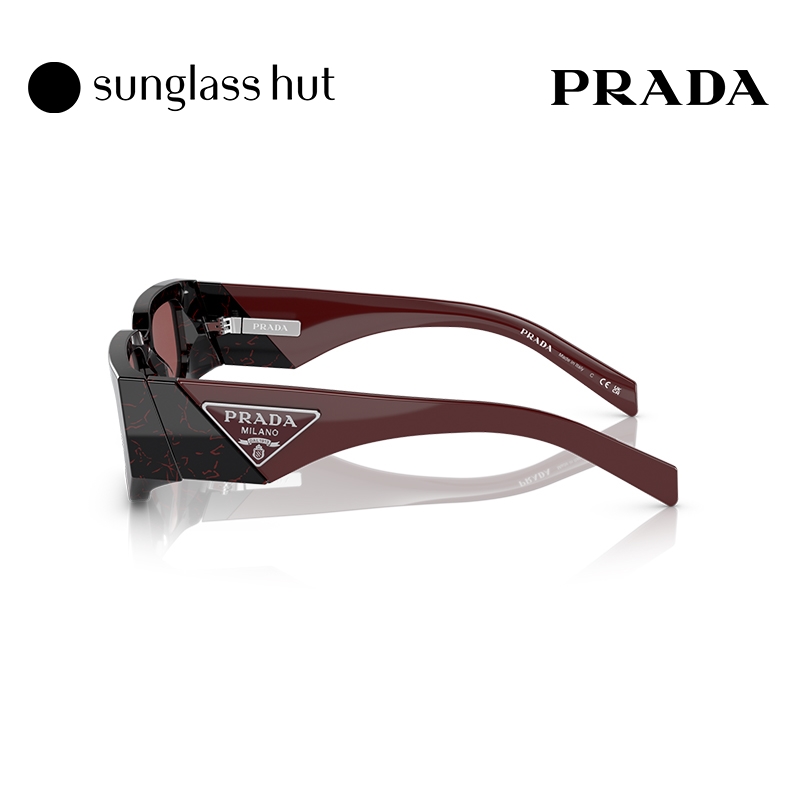 PRADA普拉达Symbole太阳镜黑超窄框男墨镜0PR09ZSF - 图1