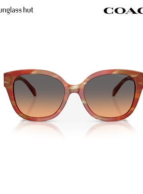 COACH/蔻驰【2025秋冬新品】太阳镜女渐变色墨镜方形眼镜0HC8438U