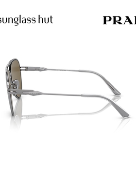 PRADA飞行员复古时尚男双梁墨镜