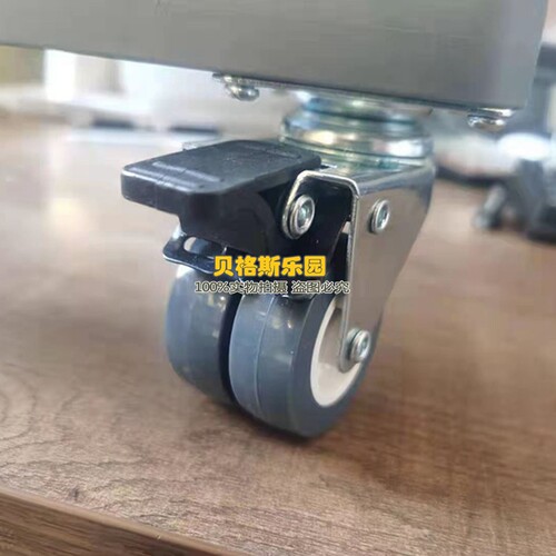 幼儿园床托架通用儿童加固双轮全自动万向轮床架床轮可伸缩带刹车 - 图3