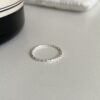 New niche retro heavy industry S925 silver plain ring that does not fade, light luxury, high-end sense, open adjustable index finger ring