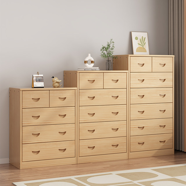 Solid wood storage drawer simple loose cabinet