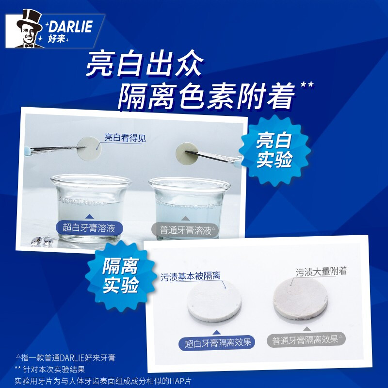 好来/黑人超白牙膏190g量白牙齿清爽薄荷清新口气护理口腔正品装 - 图3