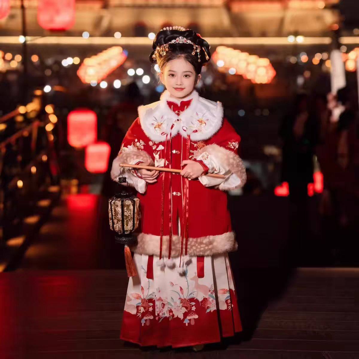 拜年服女童2025新款秋冬儿童汉服冬装马面裙冬季唐装新年过年服冬,淘宝优惠券,粉丝福利购,淘宝优惠卷