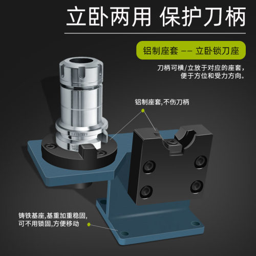 bt40锁刀座BT50刀柄hsk63轴承加硬加工中心cnc换刀架nbt30拆刀座 - 图1
