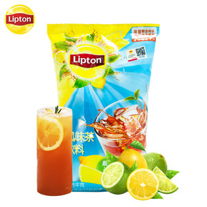 Lipton立顿柠檬茶1000g 冰爽红茶粉风味固体饮料速溶冲饮果汁饮料