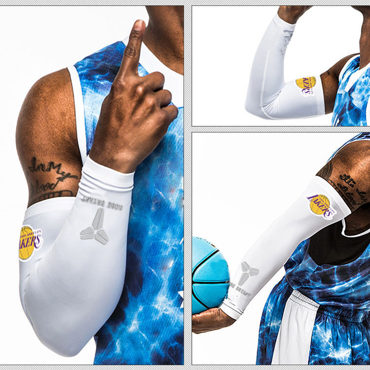 nba篮球护臂男运动护肘护腕装备护具詹姆斯儿童手臂防晒胳膊套袖 - 图1