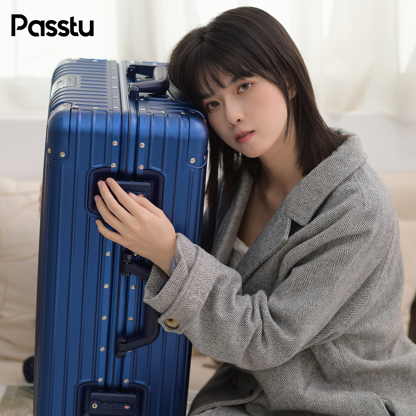 CeivlmKlain全铝镁合金拉杆箱万向轮行李箱男女密码登机旅行箱子