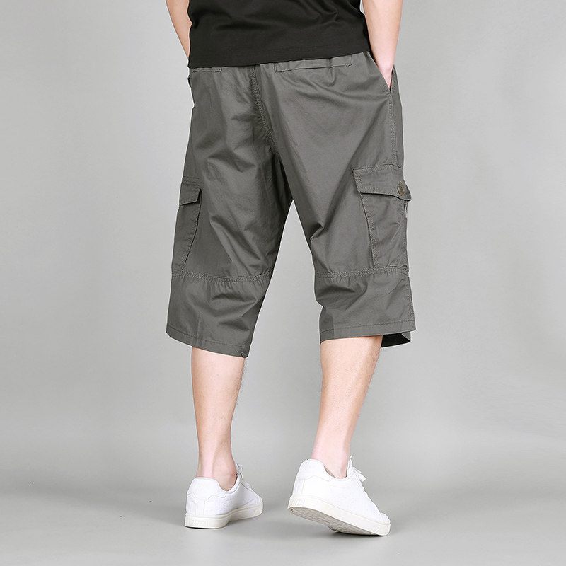 2025新款夏季薄款纯棉加肥加大工装裤男男士夏天七分裤宽松休闲裤,淘宝优惠券,粉丝福利购,淘宝优惠卷