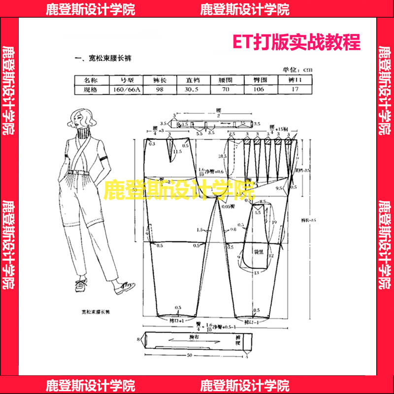 ET服装打版视频教程零基础自学CAD电脑制板男女童装衬衣立裁缝纫-图1