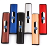 Защитная ветрозащитная мужская электронная ультратонкая креативная зажигалка с usb-зарядкой с вольфрамовой проволокой, делается под заказ