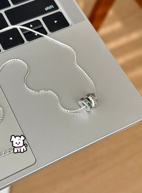 少女CEO【转运路路通】彩钻项链轻奢百搭小众高级锁骨链复古颈链