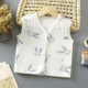 Pure cotton spring, autumn and winter warm quilted baby vest