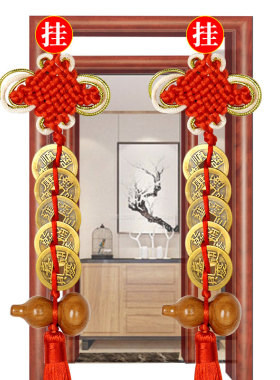 速发五芦葫钱挂件压铜槛门门铜钱五门钱家居挂件