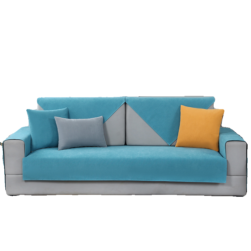 雪尼尔轻奢沙发垫四季通用纯色防滑坐垫套罩巾防猫抓沙发盖布巾,淘宝优惠券,粉丝福利购,淘宝优惠卷