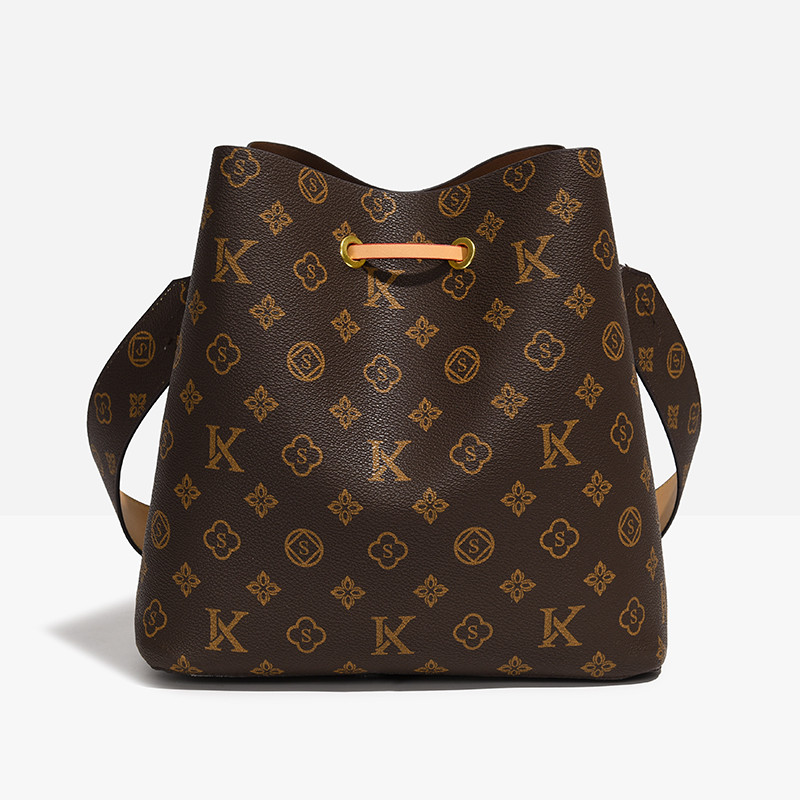 2026香港潮牌老花水桶包女单肩斜挎包大容量百搭高级感印花包包女,淘宝优惠券,粉丝福利购,淘宝优惠卷