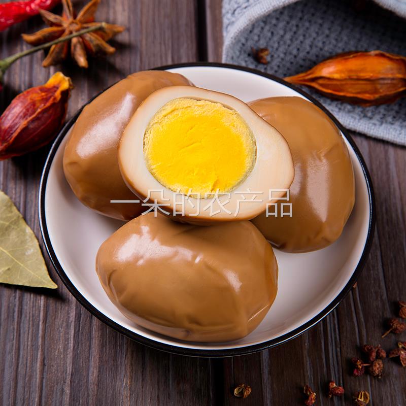 卤蛋盐焗鸡蛋卤味即食整箱晚上解馋充饥夜宵速食零食小吃休闲食品主图2