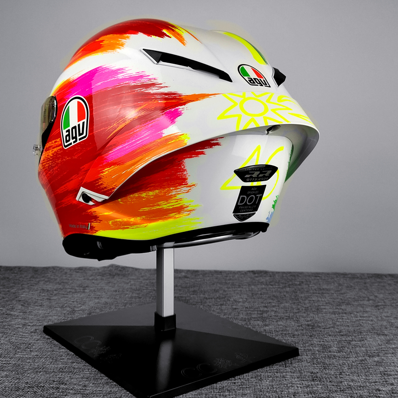 CC机车 AGV PISTA GP RR ROSSI MUGELLO穆杰罗涂鸦碳纤维头盔全盔-图3