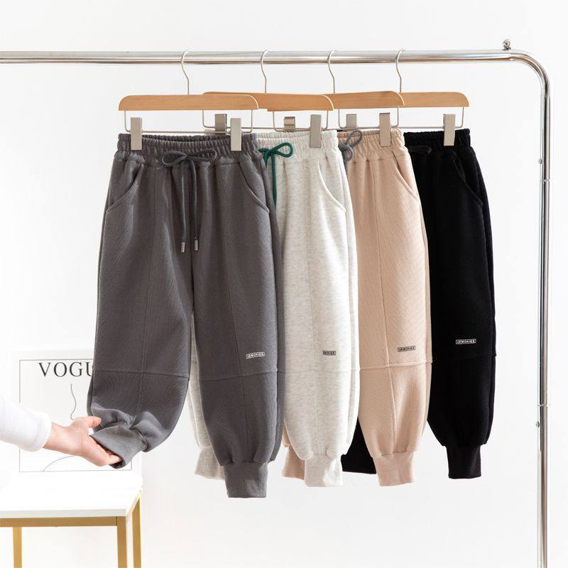 儿童裤子2026春秋男女童韩版洋气束脚裤中大童运动裤休闲外穿长裤,淘宝优惠券,粉丝福利购,淘宝优惠卷