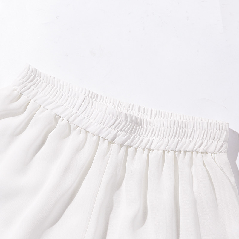 古典舞飘逸双层垂感大摆阔腿裤舞蹈练功裤女宽松白色雪纺百搭裙裤,淘宝优惠券,粉丝福利购,淘宝优惠卷