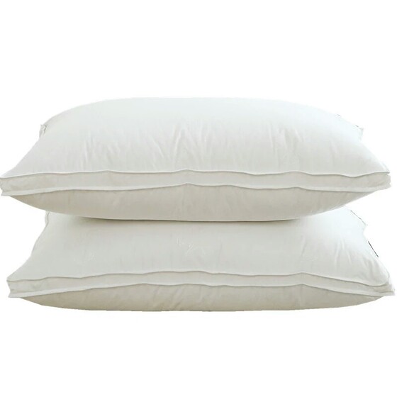 Star hotel high resilience adult feather velvet pillow