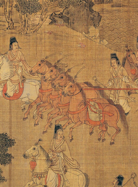顾恺之洛神赋高清微喷工笔人物画