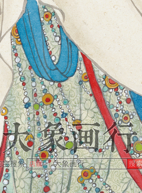 夏荆山观世音画像082工笔佛像国画临摹范本中式装饰画艺术微喷画