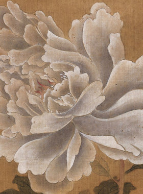 钱选四季平安图 传统重彩花鸟画临摹范本 中式装饰画艺术绢布画心