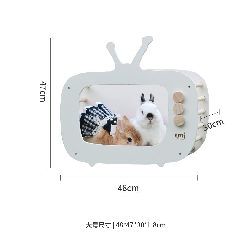 宠物兔电视机城堡荷兰猪木屋兔兔保暖躲避屋大号房子兔子用品包邮,淘宝优惠券,粉丝福利购,淘宝优惠卷