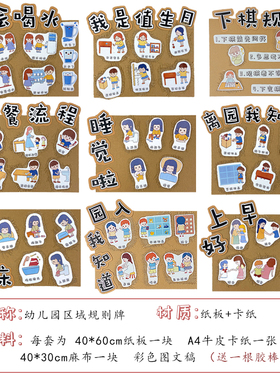 教室门口区角我会喝水环境布置