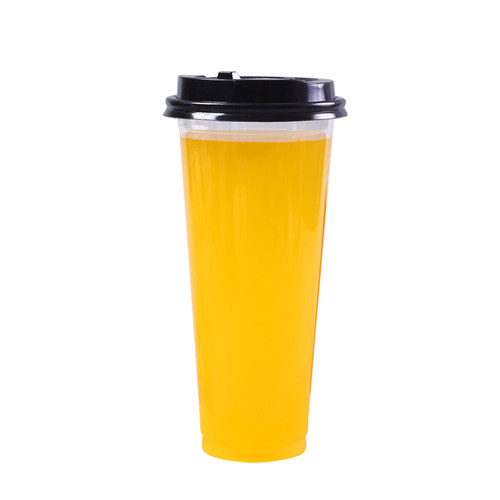 90口径奶茶杯一次性透明塑料杯500毫升果汁封口豆浆杯子商用定制 - 图3