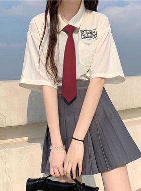 日系jk领带女学院风懒人免打
