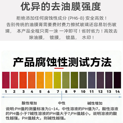 泰克盾汽车中性玻璃油膜清洁剂水印镀膜镀晶残留快速擦除 - 图2