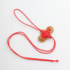 Chinese knot small bookmark lucky bag Chinese knot mini hand-knitted bow mobile phone seal pendant knot red color edge