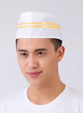 一次性厨师帽子无纺布男女士食堂
