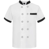 Кейтеринг мужского западного шеф-повара высококлассный верхний половинный кухонный шеф-повар рабочая одежда с короткими рукавами летни