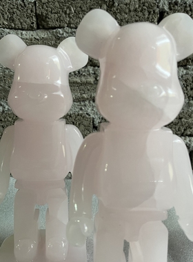 摆件桌面玉石小熊玉石卡通