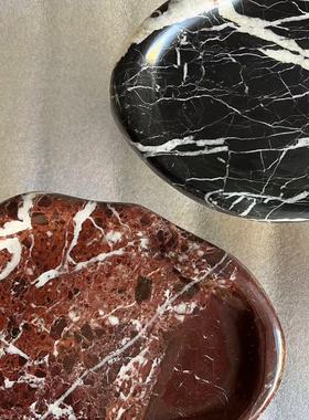 摆件装饰品大理石茶几家居桌面云朵托盘