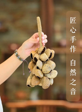 进口天然种子果壳手铃助眠解压