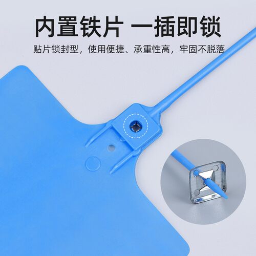 【插挂牢固 拒绝丢件】彩色物流吊牌挂签一次性大号快运标牌扎带 - 图1