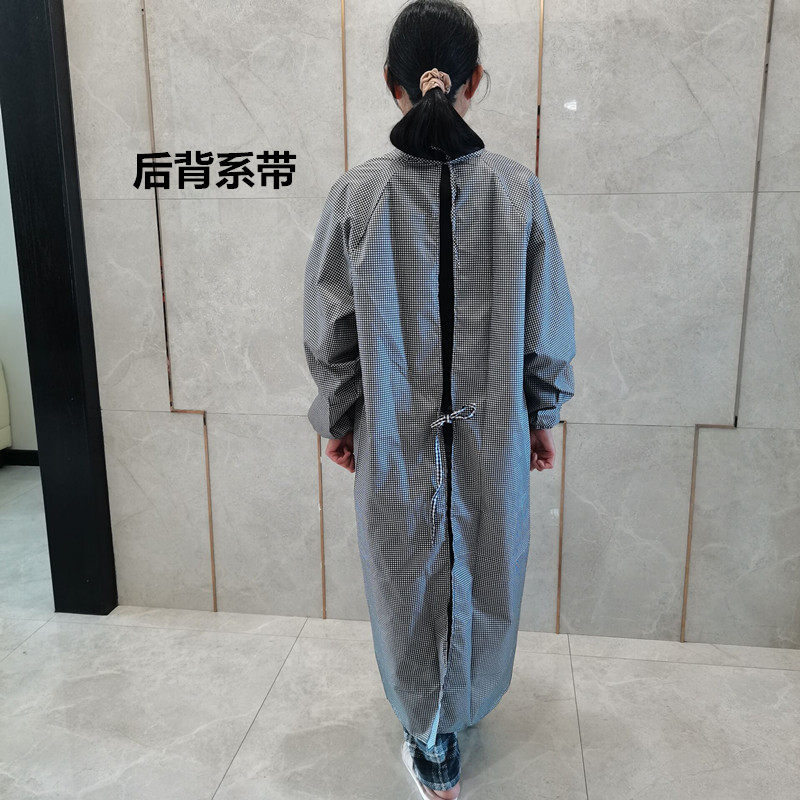 成人男女加长款长袖围裙防毛防尘透气反穿罩衣抱猫抱狗宠物工作服,淘宝优惠券,粉丝福利购,淘宝优惠卷