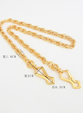 适用古驰腋下包延长肩带改造gucci草莓挂件五金配件链条包带替换