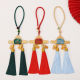 ເພງ brocade handmade tassel pendant ຄໍາ keychain pendant DIY ແສ່ວ tassel pendant ຄໍາບັນຊີລາຍຊື່ຊຸດວັດສະດຸຫົວຂໍ້