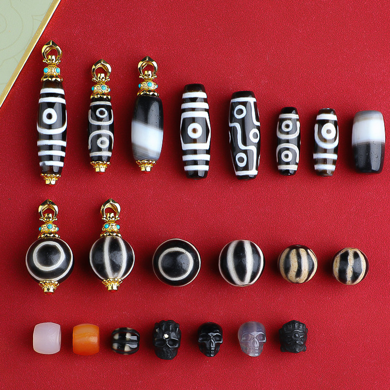 超希少特価‼️秘蔵西蔵老礦手工伝承紅六眼天珠-