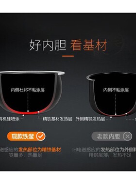 九阳电饭煲3L升铁釜内胆配件F-30Q1不粘适用胆智能迷你IH全新原装