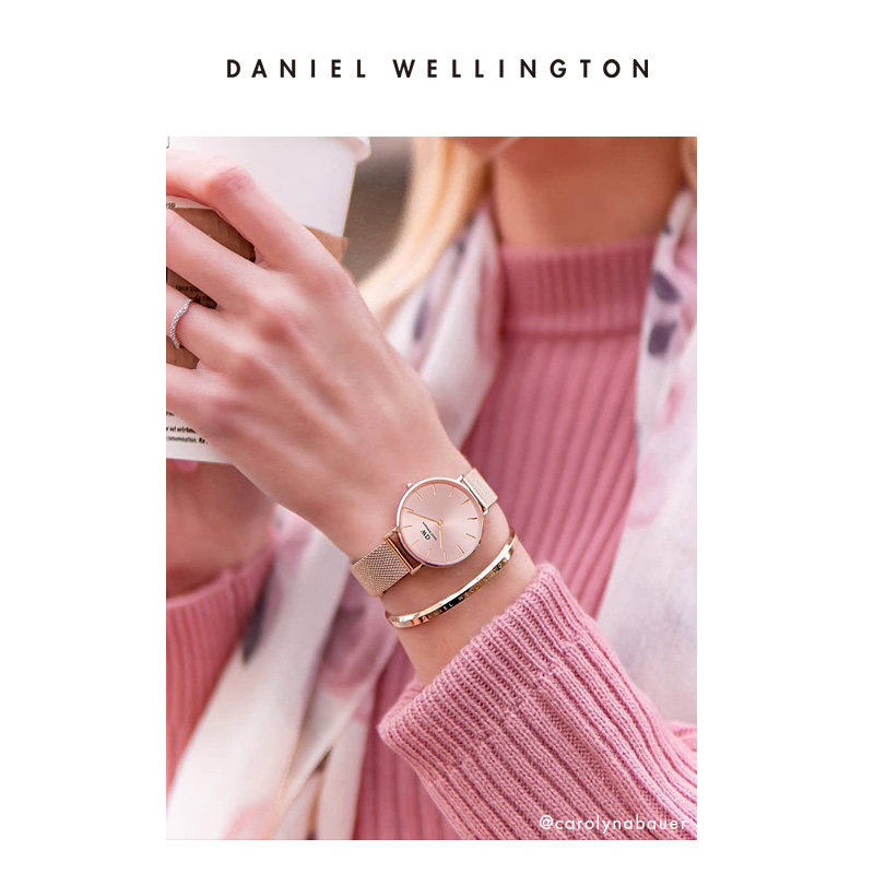 丹尼尔惠灵顿女钢表带28mmdw手表 DanielWellington海外欧美腕表