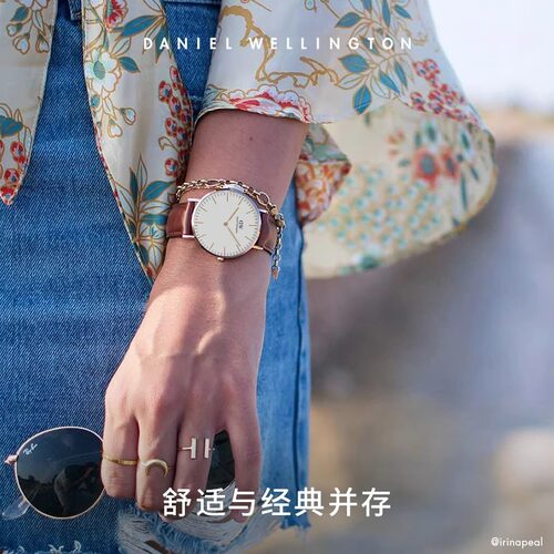 DW手表女 CLASSIC系列经典皮质石英腕表欧美轻奢小众官方正品36MM - 图1